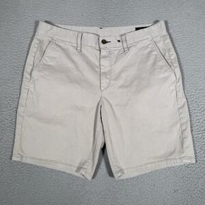 Rag & Bone Shorts Mens 34 Gray Cotton Blend Chino Casual Preppy Pockets Logo